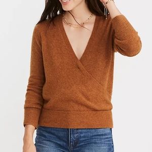 Madewell Wrap Front Pullover Sweater